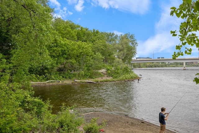 water view with a notable bridge