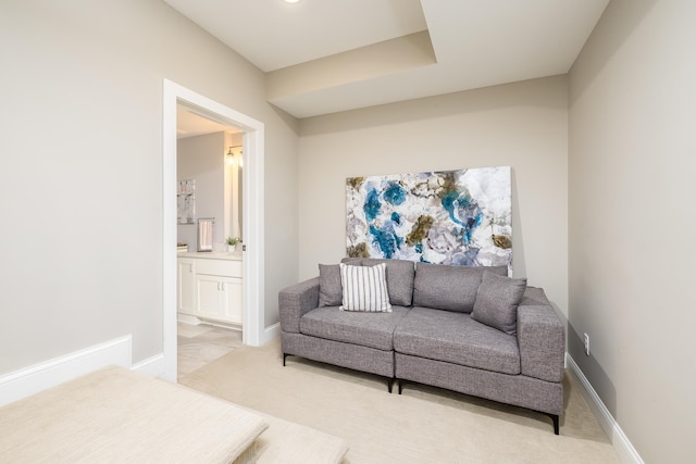 living room with baseboards