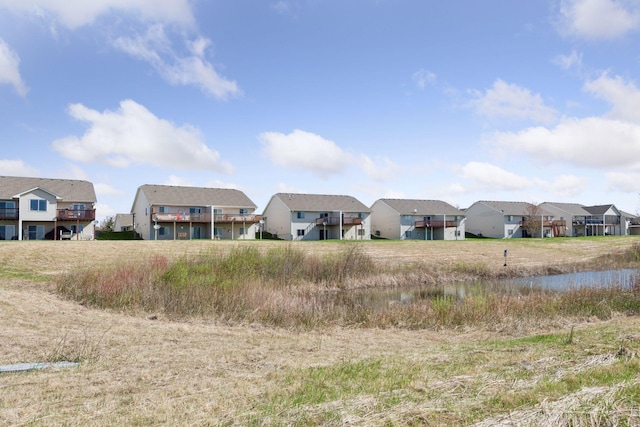 exterior space with a residential view