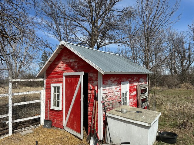 view of poultry coop