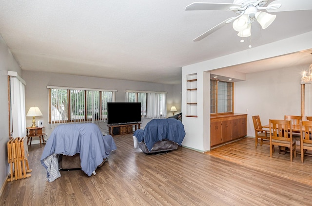 5870 Lynwood Blvd, Mound, MN 55364 - living room with wood finished floors and a ceiling fan