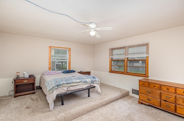5870 Lynwood Blvd, Mound, MN 55364 - bedroom with carpet flooring and a ceiling fan