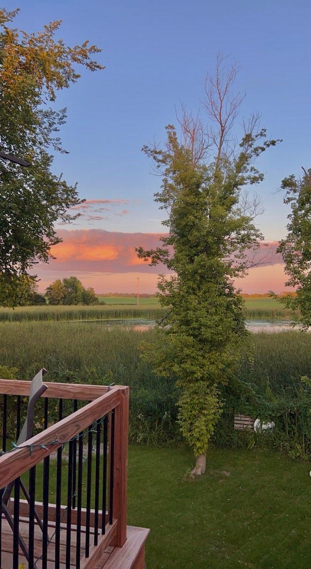 426 Dillon Ave N, Montrose, MN 55363 - yard at dusk with a view of countryside