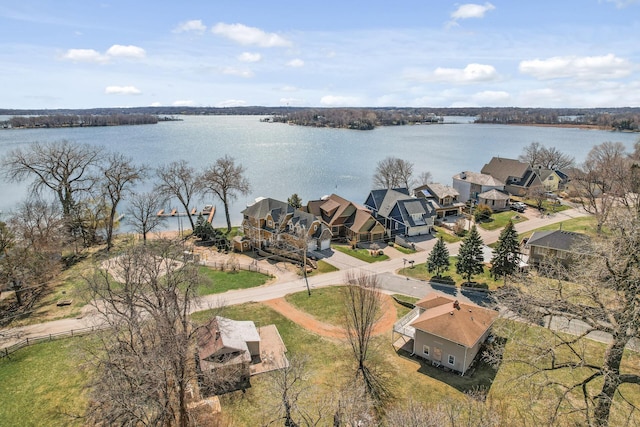 4528 Aberdeen Rd, Mound, MN 55364 - birds eye view of property featuring a water view and a residential view