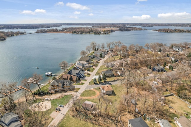 4528 Aberdeen Rd, Mound, MN 55364 - bird's eye view featuring a residential view and a water view