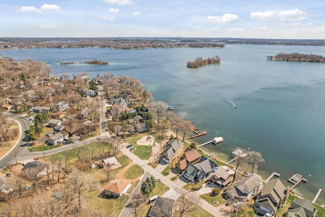 4528 Aberdeen Rd, Mound, MN 55364 - bird's eye view featuring a residential view and a water view