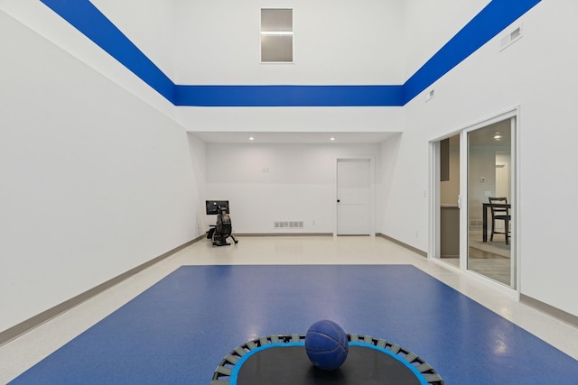 10859 23rd St NE, Saint Michael, MN 55376 - exercise area featuring recessed lighting and baseboards