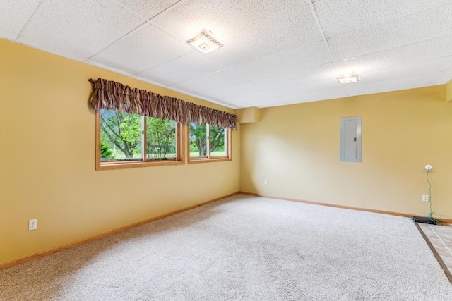 11170 207th Ave NW, Elk River, MN 55330 - carpeted spare room with electric panel and a drop ceiling