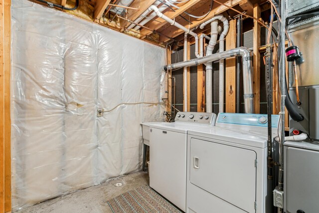 11170 207th Ave NW, Elk River, MN 55330 - unfinished basement with independent washer and dryer