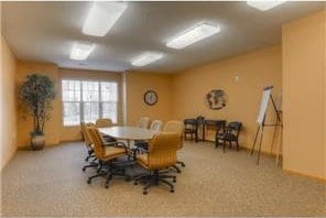 dining room featuring carpet floors