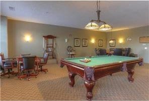 game room featuring carpet and billiards