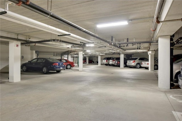 view of parking deck