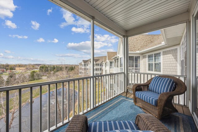 view of sunroom / solarium