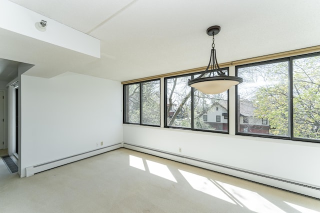 600 4th St SW Unit 308, Rochester, MN 55902 - unfurnished dining area with baseboard heating and carpet