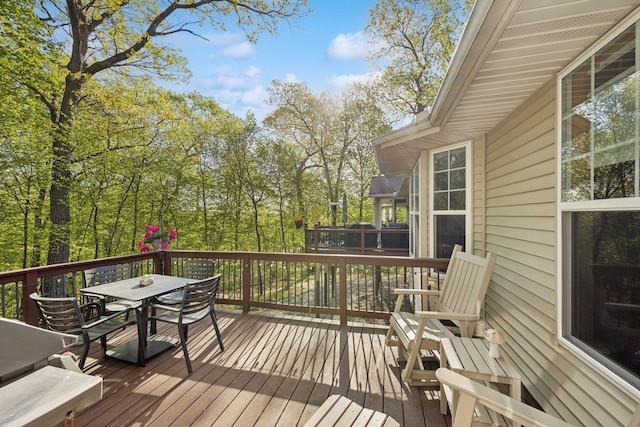 17300 Tilia Rdg, Eden Prairie, MN 55347 - deck with outdoor dining area