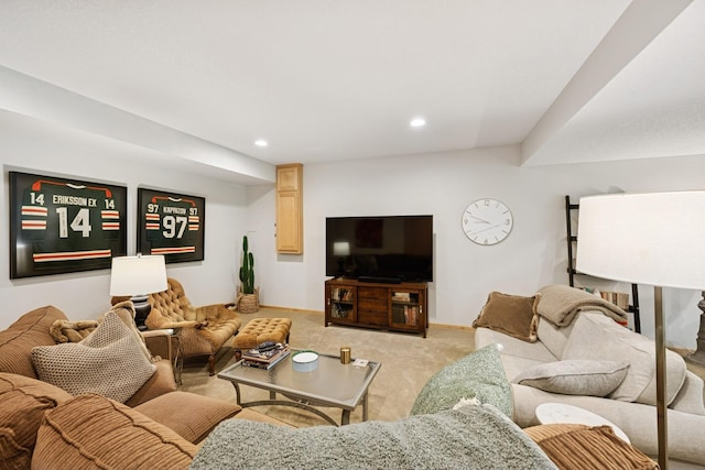 17300 Tilia Rdg, Eden Prairie, MN 55347 - living room with light colored carpet and recessed lighting