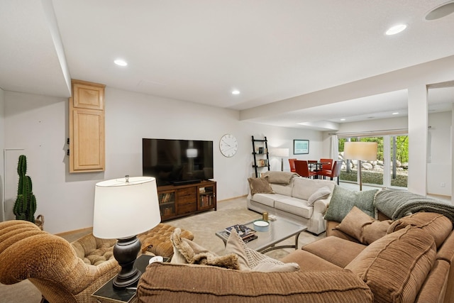 17300 Tilia Rdg, Eden Prairie, MN 55347 - living area with recessed lighting and light colored carpet