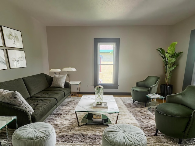 2108 Elliot Ave, Minneapolis, MN 55404 - living room with wood finished floors and baseboards