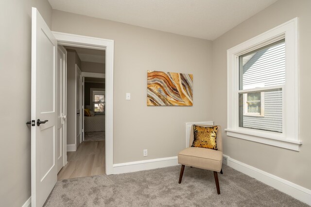 1634 Upton Ave N, Minneapolis, MN 55411 - living area featuring carpet floors and baseboards