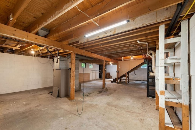 25431 Larch St NW, Isanti, MN 55040 - unfinished below grade area featuring stairs