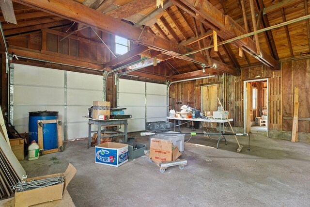 25431 Larch St NW, Isanti, MN 55040 - garage with wood ceiling