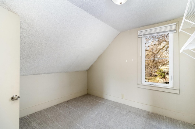 1040 26th Ave SE, Minneapolis, MN 55414 - additional living space featuring a textured ceiling, carpet flooring, and vaulted ceiling