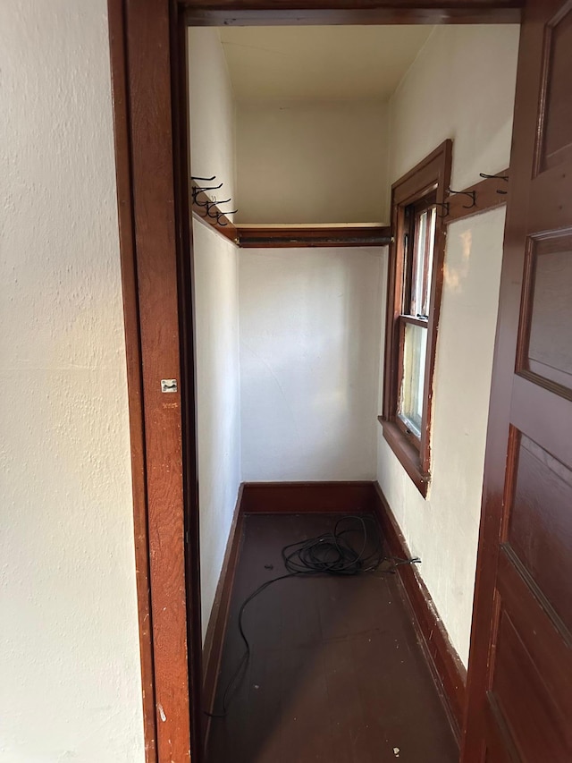 hallway with baseboards