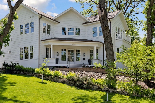 4717 Meadow Rd, Edina, MN 55424 - view of front facade with a front lawn