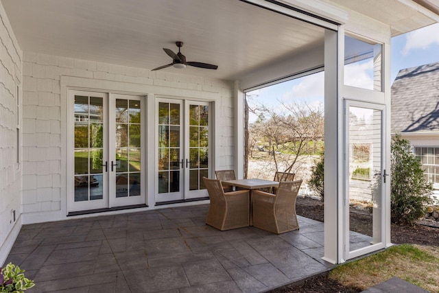 4717 Meadow Rd, Edina, MN 55424 - unfurnished sunroom featuring french doors