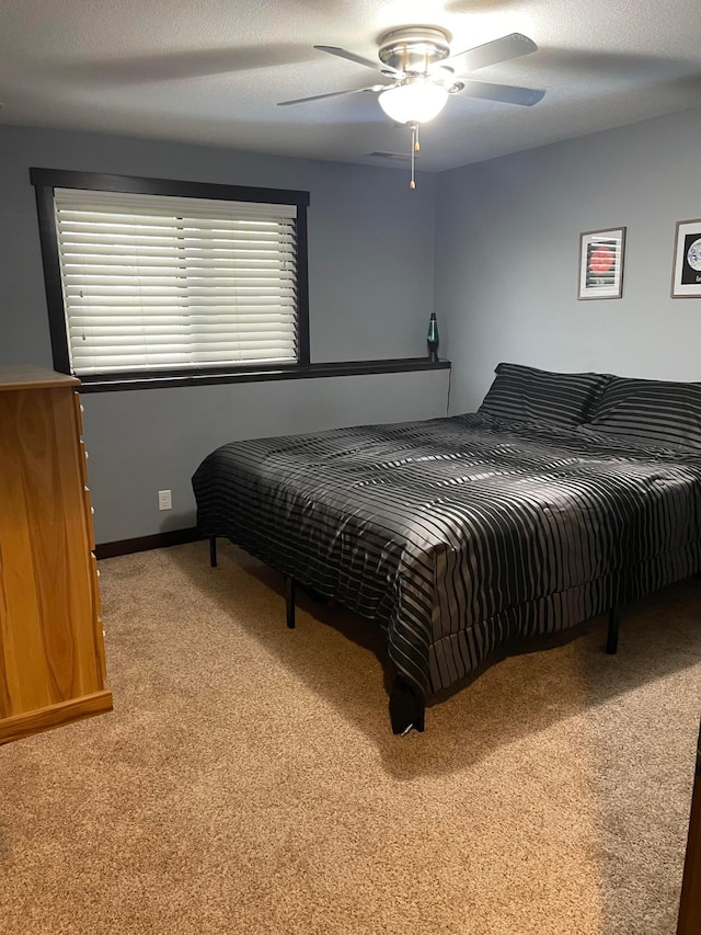 1517 Squirrel Way, New Richmond, WI 54017 - bedroom featuring light carpet and ceiling fan