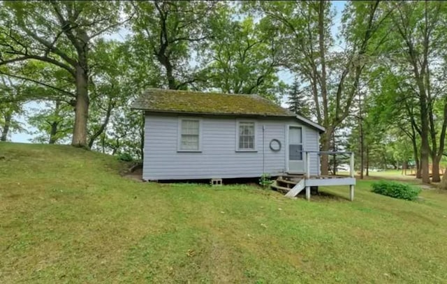 20361 Rolling Acres Dr, Eden Lake Twp, MN 56368 - back of house featuring a lawn