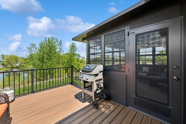 1703 11th St NE, Buffalo, MN 55313 - deck featuring a grill