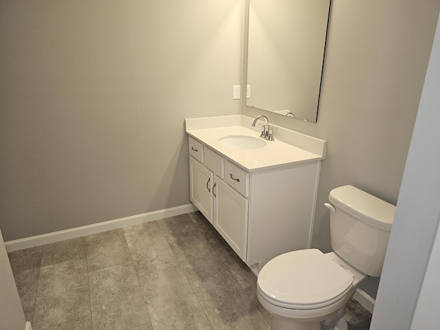 17121 61st St NE, Otsego, MN 55330 - half bath featuring vanity, baseboards, and toilet