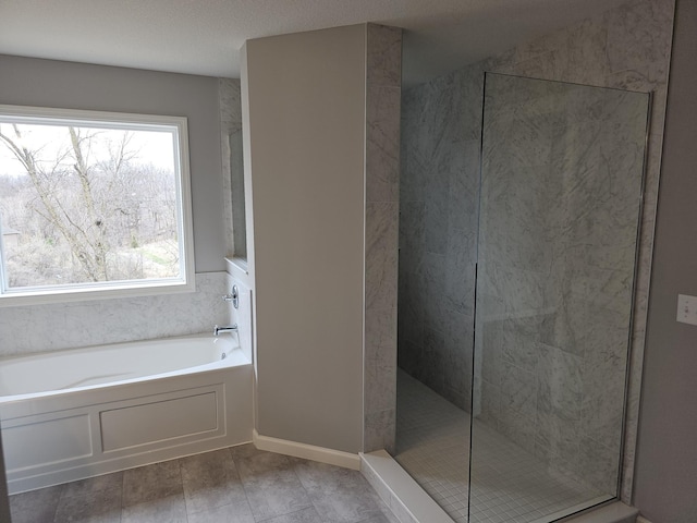 17121 61st St NE, Otsego, MN 55330 - bathroom featuring tiled shower and a bath