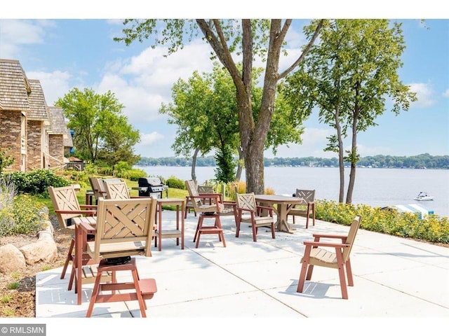 4371 Wilshire Blvd Unit 202, Mound, MN 55364 - view of patio / terrace with a water view