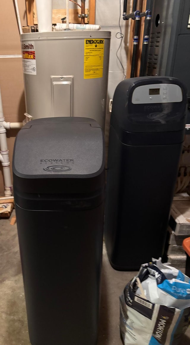 utilities featuring electric water heater