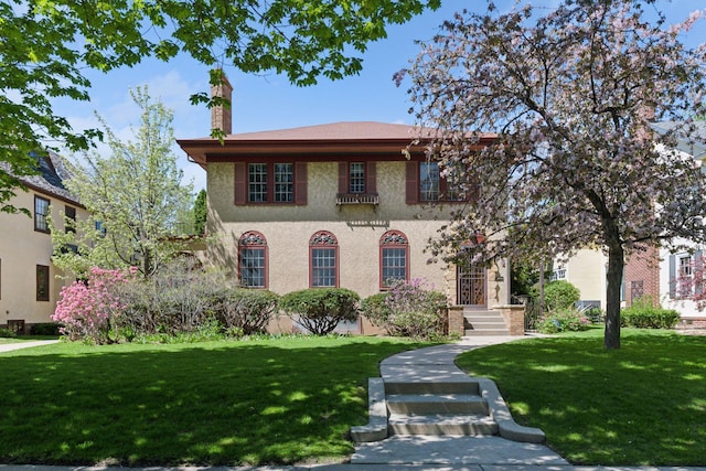 4606 Drexel Ave, Edina, MN 55424 - view of front of property with a chimney and a front yard