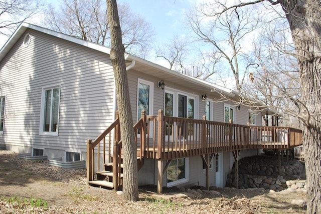767 Shoreacres Dr, Fairmont, MN 56031 - rear view of house with a deck