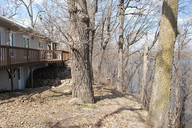 767 Shoreacres Dr, Fairmont, MN 56031 - view of yard featuring a deck