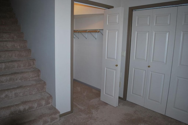 767 Shoreacres Dr, Fairmont, MN 56031 - stairs featuring carpet