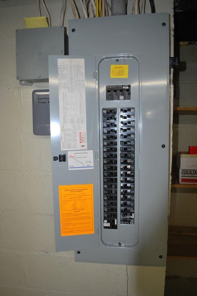 767 Shoreacres Dr, Fairmont, MN 56031 - utility room with electric panel