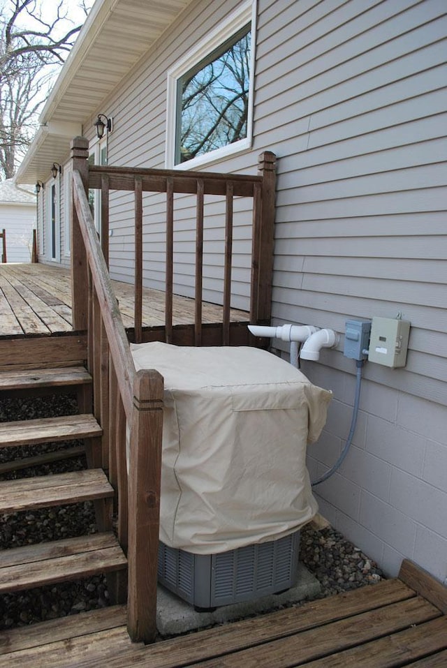 767 Shoreacres Dr, Fairmont, MN 56031 - deck featuring stairs