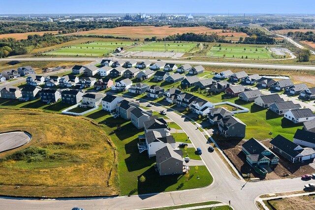 birds eye view of property featuring a residential view