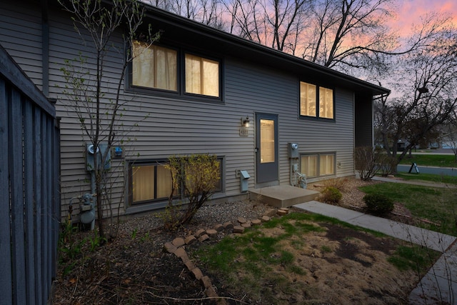 view of bi-level home