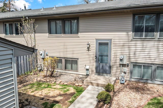 view of back of property