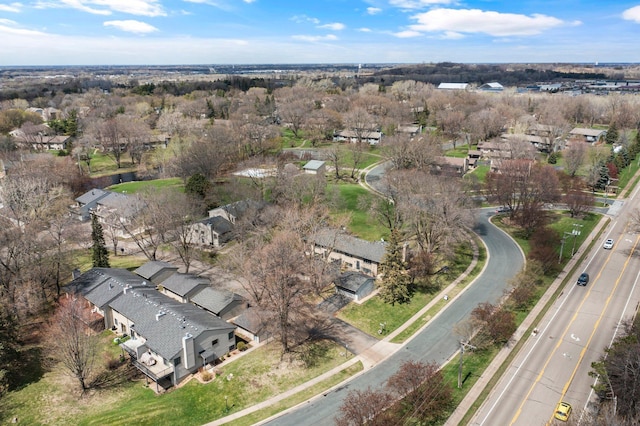 bird's eye view with a residential view