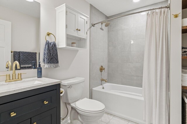 7393 Emily Cir, Lino Lakes, MN 55038 - bathroom with toilet, vanity, and shower / bath combination with curtain