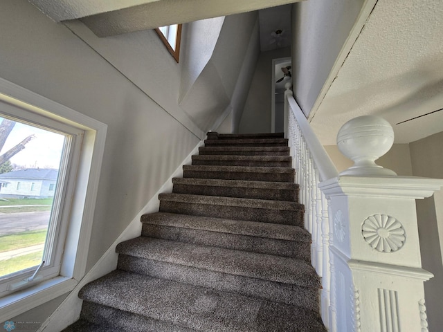 view of stairway