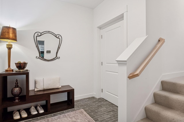 2301 Simply Living Ln, Hudson, WI 54016 - entryway with baseboards and stairway