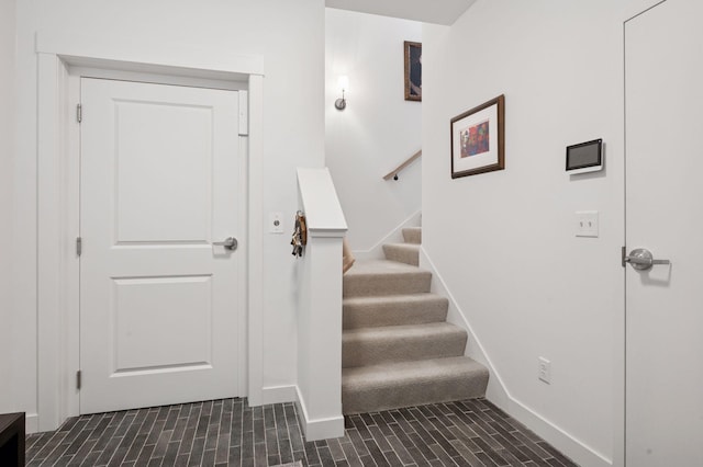 2301 Simply Living Ln, Hudson, WI 54016 - stairs featuring baseboards